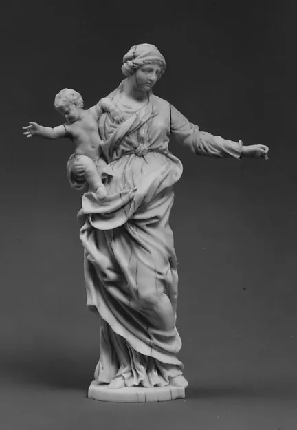 Madonna and Child by Alessandro Algardi depicting Luke 2