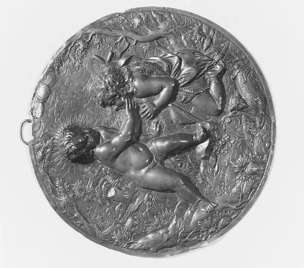 Infant Christ and Young St. John the Baptist by Anonymous depicting Matthew 3