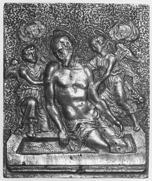 Dead Christ Supported by Angels by Anonymous depicting John 1