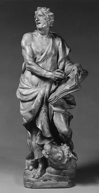 Saint Luke by Anonymous depicting Luke 1