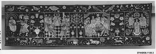 Border with scenes from the Life of Christ by Anonymous depicting Luke 1