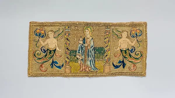 Apparel by Anonymous depicting Luke 1