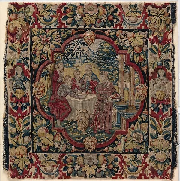Abraham Entertaining the Angels from the Story of Abraham by Anonymous depicting Genesis 18