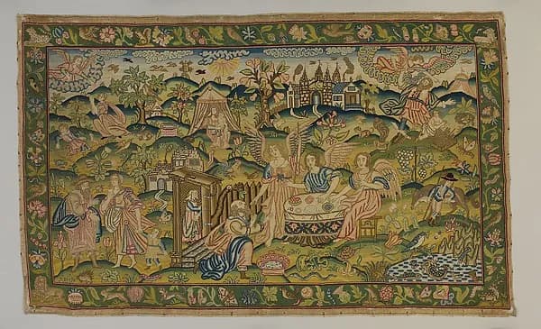 Scenes from the Story of Abraham by Anonymous depicting Genesis 18