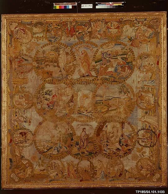 Hanging by Anonymous depicting Luke 2