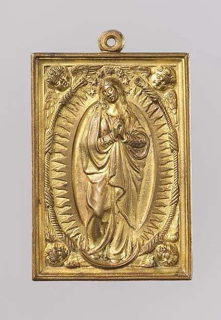 Virgin of the Immaculate Conception by Anonymous depicting Luke 1