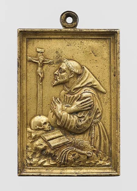 Saint Francis of Assisi by Anonymous depicting Matthew 5