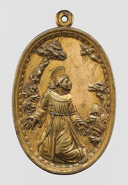 Saint Francis of Assisi by Anonymous depicting Matthew 5