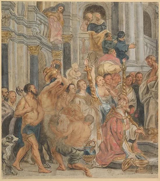 Saint Paul at Lystra by Jacob Jordaens depicting Acts 9