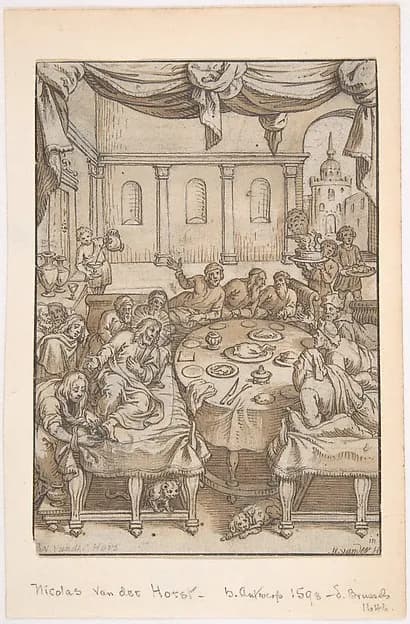 The Last Supper by Nicolaas van der Horst depicting Matthew 26