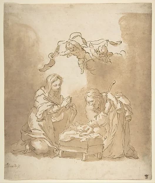 The Nativity by Bartolomé Esteban Murillo depicting Luke 2