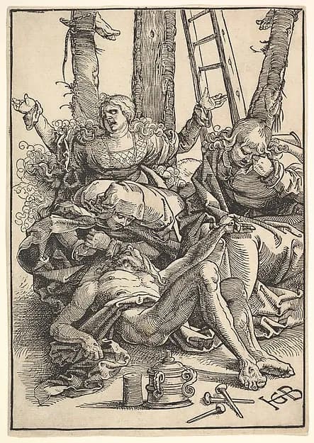 Lamentation for Christ by Hans Baldung Grien depicting Mark 15