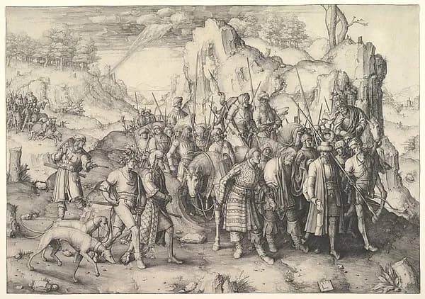 The Conversion of St. Paul by Lucas van Leyden depicting Acts 9
