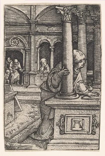 The Virgin Searching For Her Son in the Temple by Albrecht Altdorfer depicting Luke 1