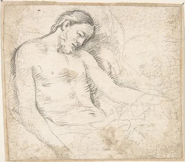 Figure of the Dead Christ with Mourning Angel (The Lamentation) by Pedro Duque Cornejo depicting Mark 15