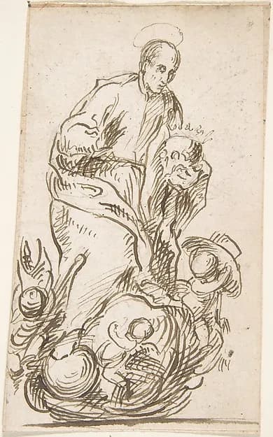 Saint Francis Borja by Pedro Duque Cornejo depicting Matthew 5