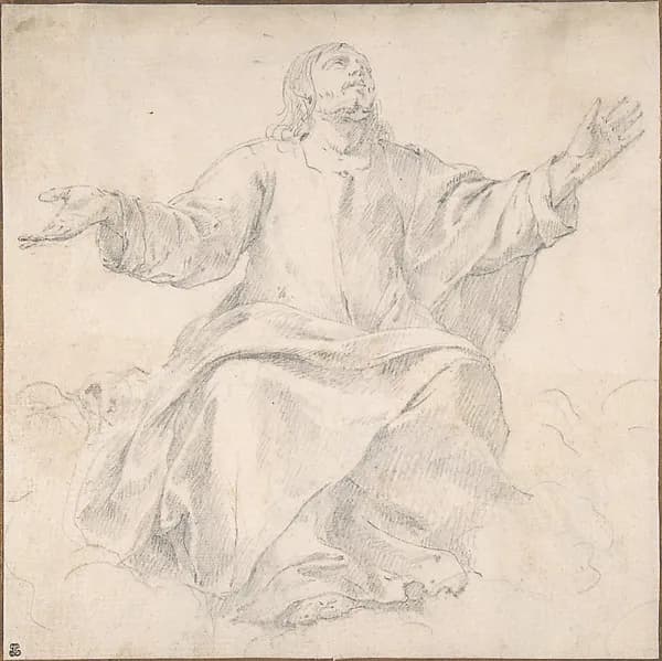 Study for Christ as Mediator by Jean Daret depicting John 1