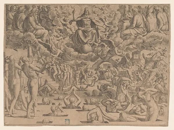 The Last Judgment by Jean Mignon depicting Revelation 20