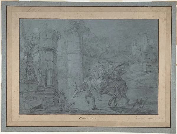 The Flight into Egypt by François Le Moyne depicting Matthew 2