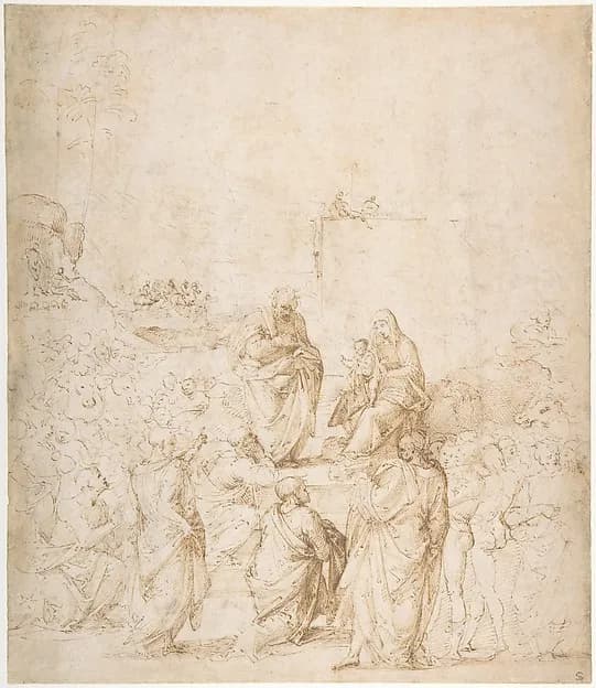 The Adoration of the Magi by Fra Bartolomeo (Bartolomeo di Paolo del Fattorino) depicting Matthew 2