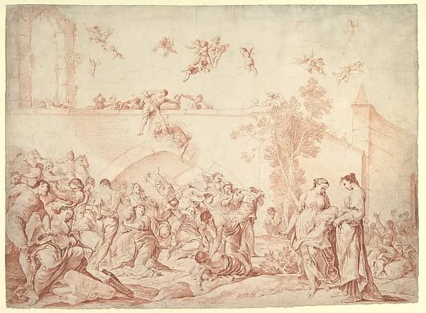 The Massacre of the Innocents by Giuseppe Maria Crespi depicting Matthew 2