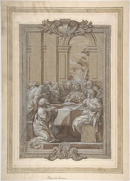 The Last Supper by Ciro Ferri depicting Matthew 26