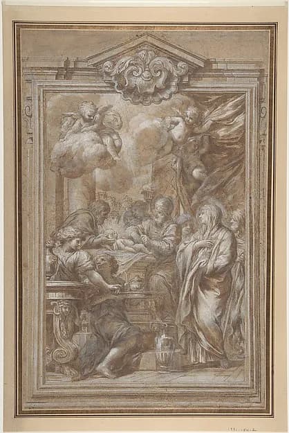 The Circumcision by Ciro Ferri depicting Luke 1