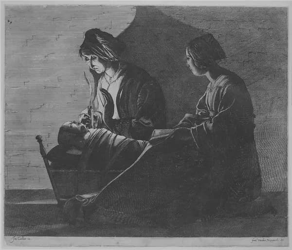 The Virgin and Child with Saint Anne by Anonymous, Netherlandish, 17th century depicting Luke 1