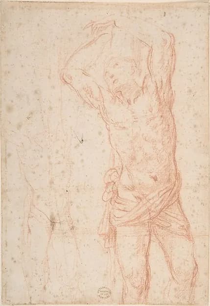 Saint Sebastian by Anonymous, Italian, Roman-Bolognese, 17th century depicting Romans 8