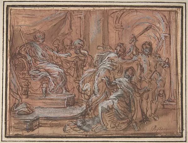 The Judgment of Solomon by Giuseppe Passeri (Passari) depicting 1 Kings 3