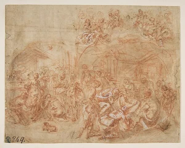 Adoration of the Magi by Cesare Pollino (Cesare dal Francia or Franchi) depicting Matthew 2