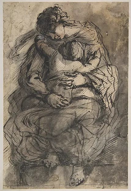 Virgin and Child by Giulio Cesare Procaccini depicting Luke 2