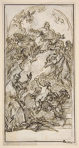 The Apotheosis of Saint Mark (recto and verso) by Pietro Roselli depicting Mark 1