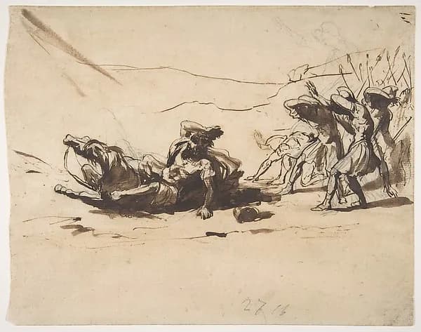 Conversion of Saint Paul by Pier Francesco Mola depicting Acts 9