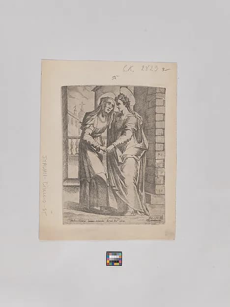 The Visitation by Jacopo Ciuccio depicting Luke 1