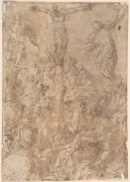 Crucifixion by Anonymous, Italian, 16th century depicting Matthew 27