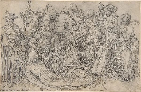 The Lamentation by Jan de Beer depicting Mark 15