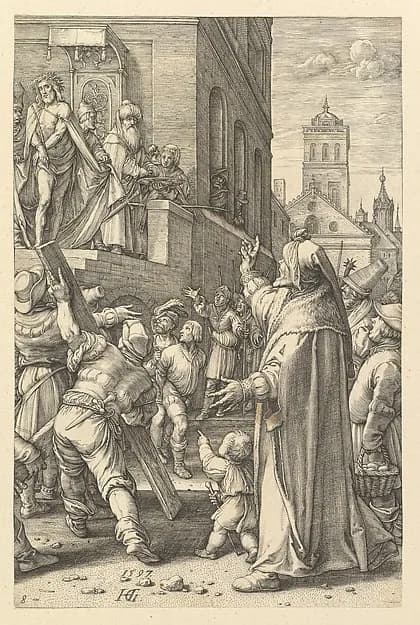 Ecce Homo, from "The Passion of Christ" by Hendrick Goltzius depicting John 19