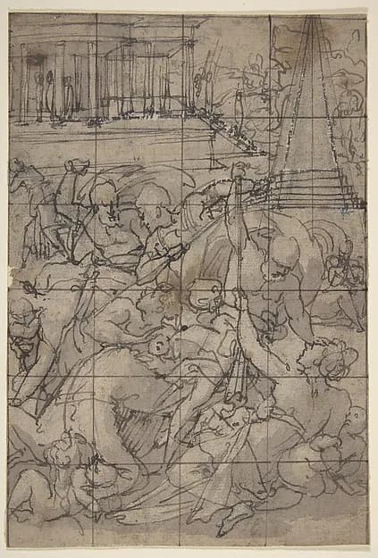 Study for a Massacre of the Innocents by Domenico Cresti Passignano depicting Matthew 2
