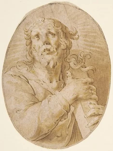 Christ with the Cross by Joachim Wtewael depicting John 1