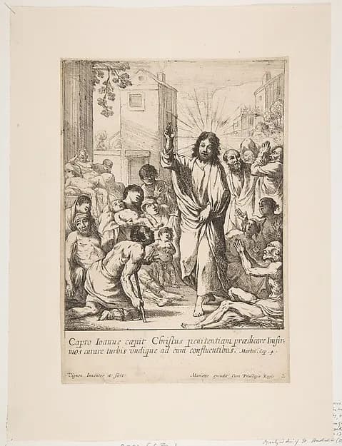 Healing the Infirm (Jésus-Christ guérit plusieurs malades en Galilée) by Claude Vignon depicting Matthew 9