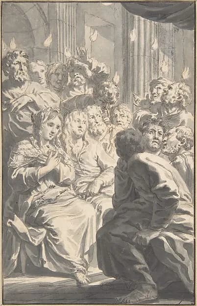 The Pentecost by Gerard de Lairesse depicting Acts 2