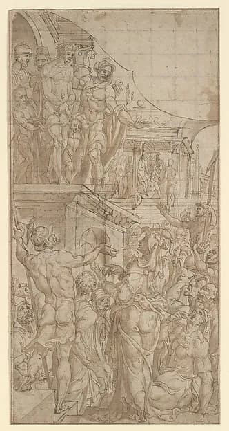 Ecce Homo by Maarten van Heemskerck depicting John 19