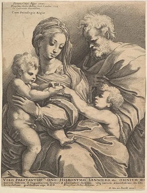 The Holy Family by Wenceslaus Hollar depicting Matthew 3