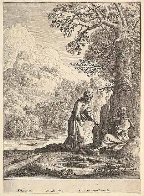 The Temptation of Jesus by Wenceslaus Hollar depicting John 1