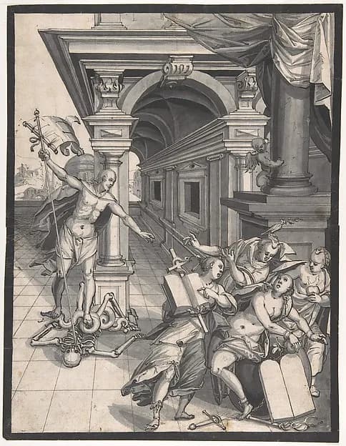 Christ Saving Eve by Hans Jakob Nüscheler the Elder depicting John 1