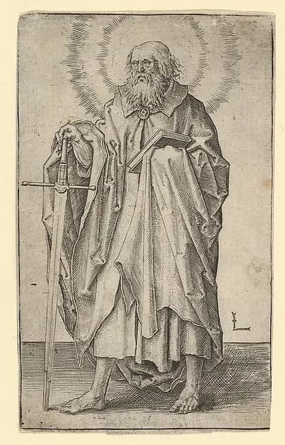 St. Paul by Lucas van Leyden depicting Acts 9