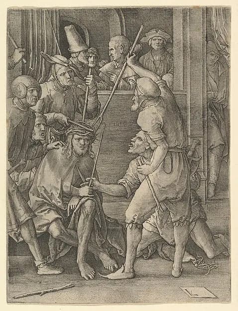 Christ Crowned with Thorns by Lucas van Leyden depicting John 1
