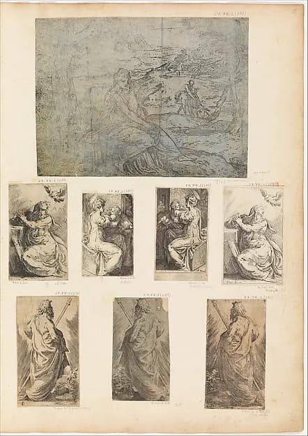 Annunciation by Anonymous, Italian, 16th to early 17th century depicting Luke 1
