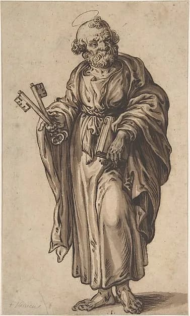 Saint Peter by Ludolf Büsinck depicting Matthew 4